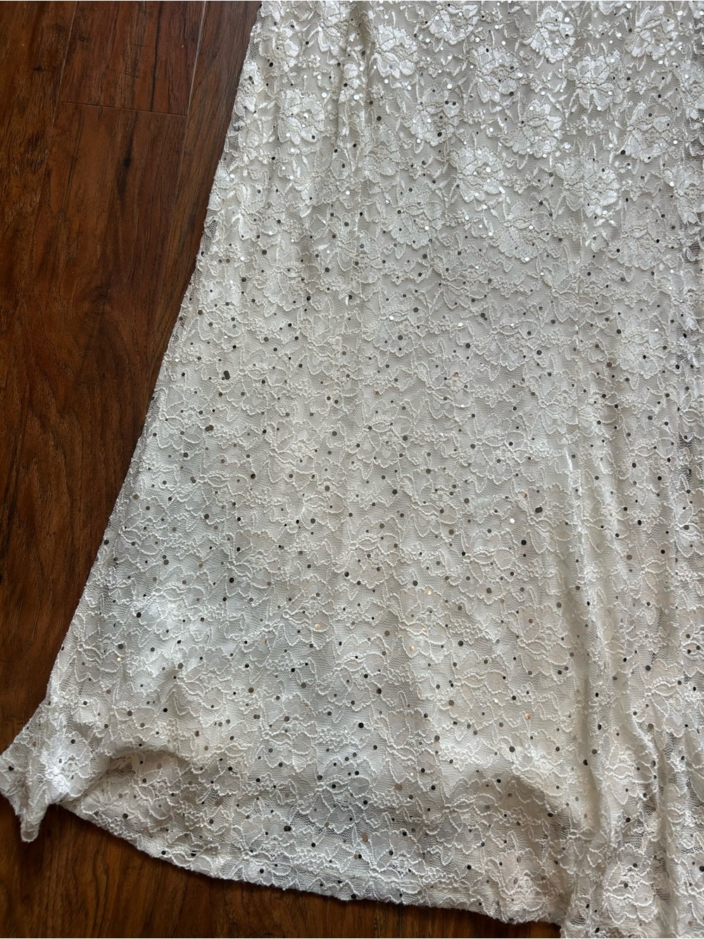 Sleeveless Lace Halter-Style Maxi Dress with Sequins Fairy Whimsical Cottagecore - Picture 2 of 13